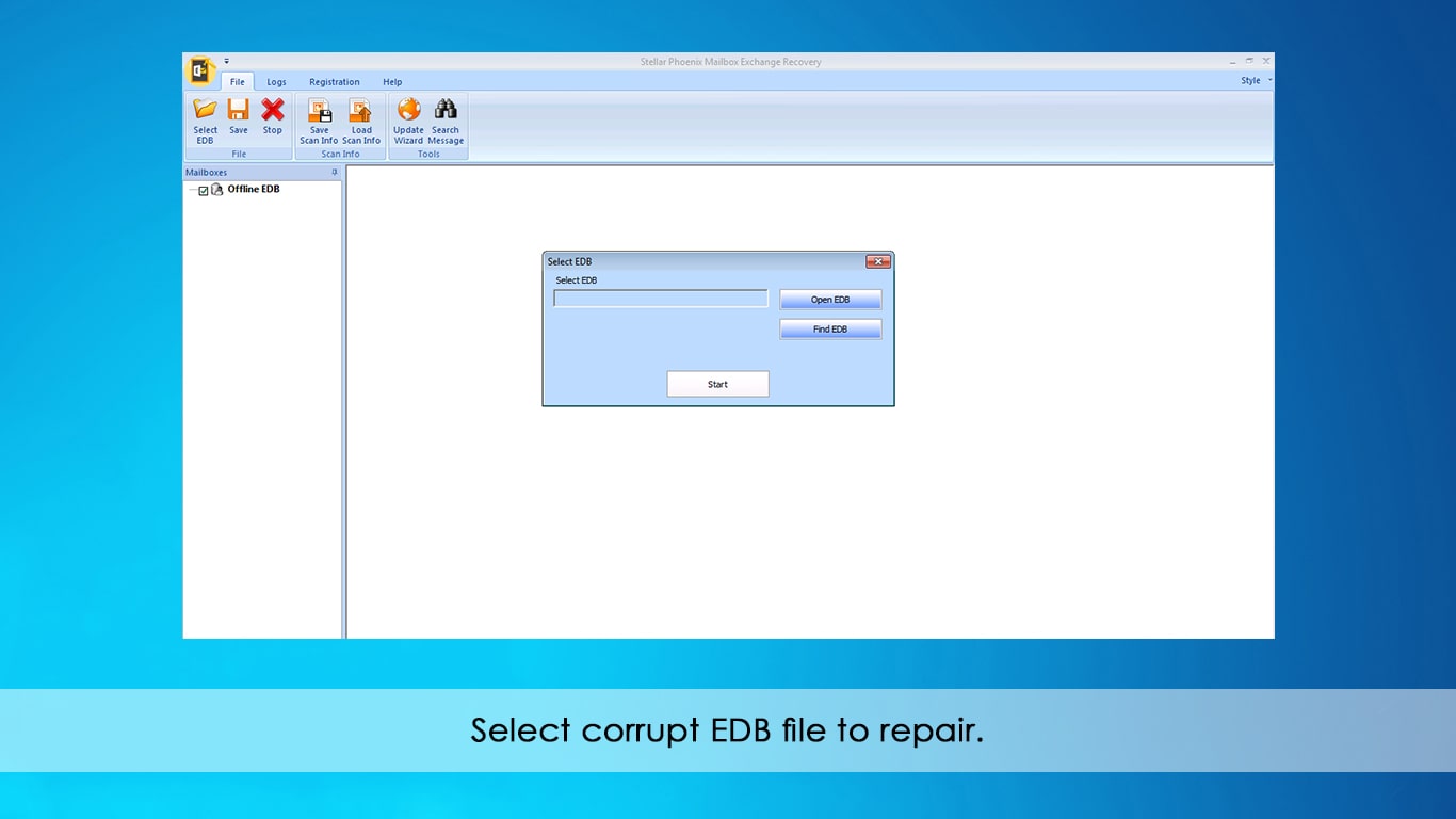 EmailSoftwares Exchange Server Recovery - Home Screens