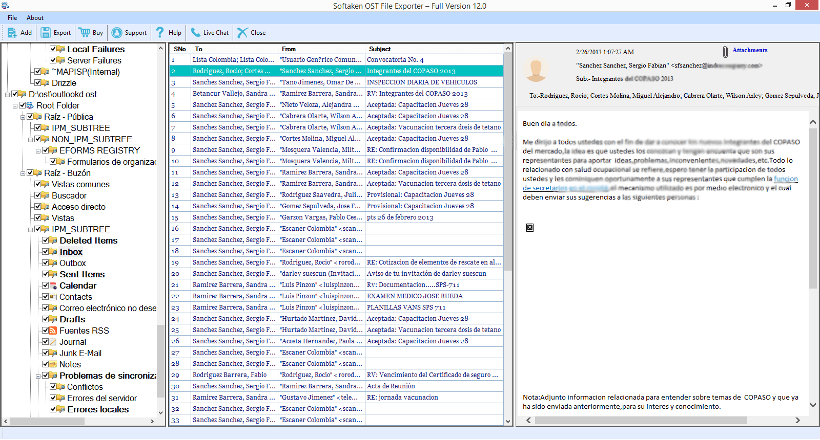 Browse and Select OST file for Scanning